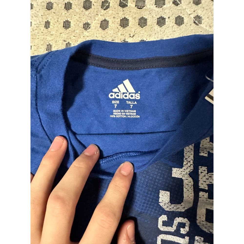 Adidas Long Sleeve Shirt Used Youth Size 7 - Picture 3 of 5